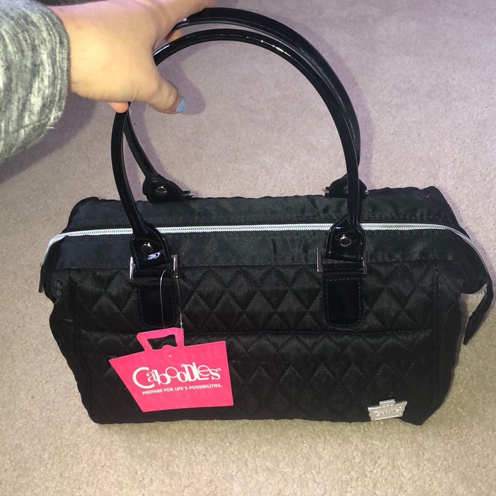 NWT black makeup bag